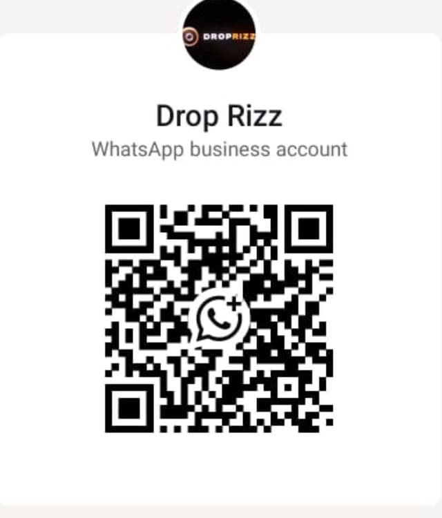 Scan to chat with DropRizz on WhatsApp